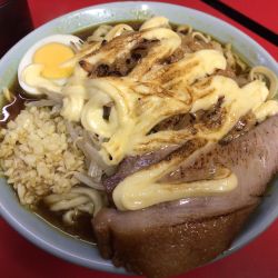 炙りマヨカレーラーメン 普通(ニンニク、ちょいアブラ)1200円