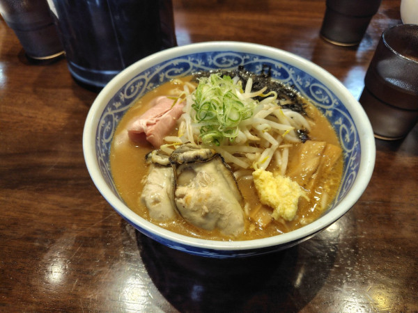 「限定】広島県産牡蠣味噌らーめん　和え玉　1450+350」@寿製麺よしかわ 坂戸店の写真