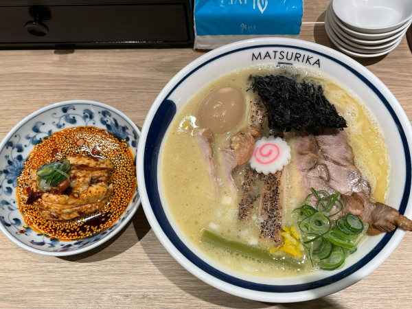 「叉焼鶏白湯麺(塩)味玉よだれ鶏¥2,000」@MATSURIKA 武蔵新田の写真