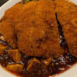 チキンカツ麻婆麺