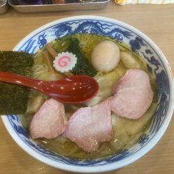 ワンタン麺¥1170+味玉¥130+塩生姜¥100