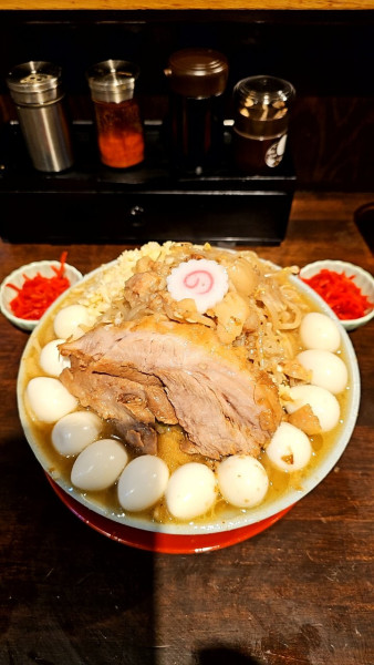 「ラーメン(並) まさおW 紅しょうがW」@自家製麺 No11 ASAKUSAの写真