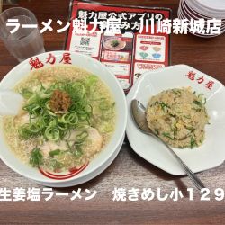 背脂生姜塩ラーメン 焼きめし小　税込1297円