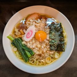 春ちゃんそば+ねぎ玉子変更→玉ねぎ玉子