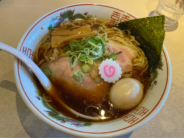 「生姜醤油中華そば930円+大盛130円+煮タマゴ130円」@あぶみ商店の写真