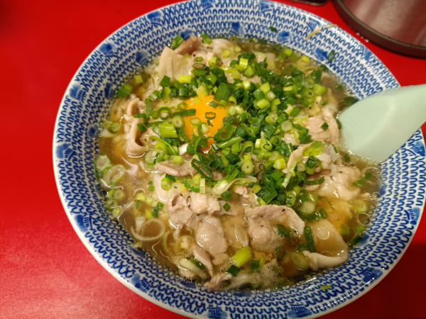 「日替わり　豚バラネギ塩丼→麺変更　　1080円」@あ麺んぼの写真