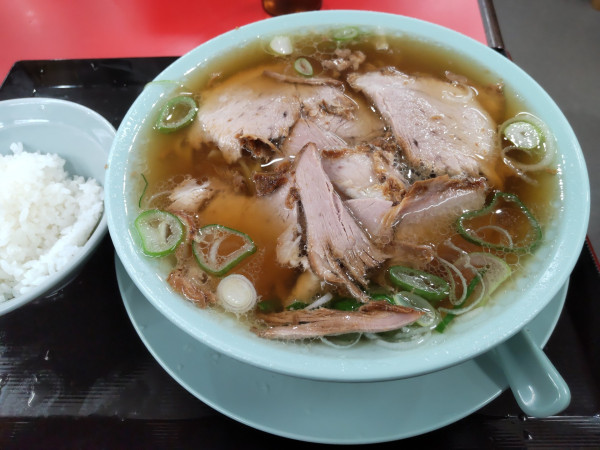 「チャーシュー麺+ライス」@高田馬場なぎちゃんラーメン in白鳥会館の写真