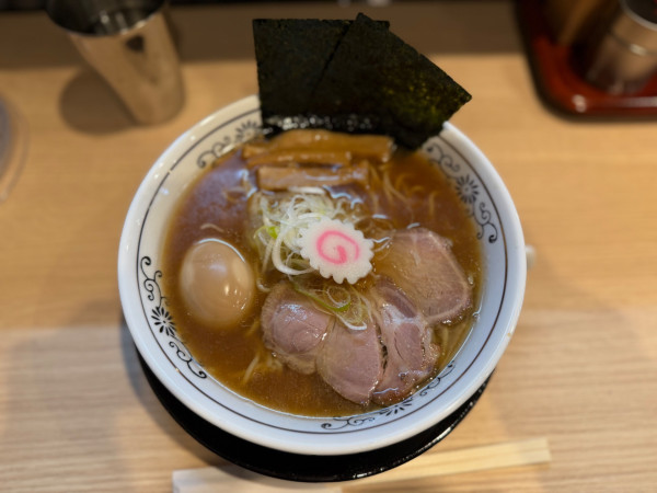 「味玉中華そば  1100円」@中華そば 勝本 茅場町店の写真