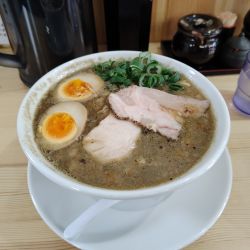 味玉背脂煮干し醤油（並)¥1080