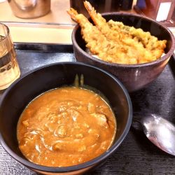 ミニ天丼（￥500）＋カレールー（クーポン）