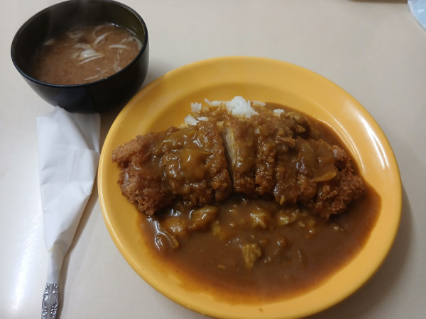 「カツカレーライス 1050円」@キッチンラッキーの写真