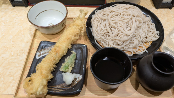 「【期間限定】穴子天せいろ、二枚もり」@小諸そば 九段下駅前店の写真