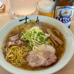 味噌+サッポロクラシックビール