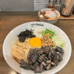 さつま知覧どりの炭火焼きまぜそば