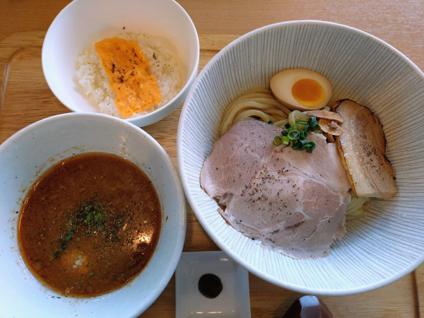 「【限定】ガーリックシュリンプつけ麺 ￥1200」@FREEATの写真