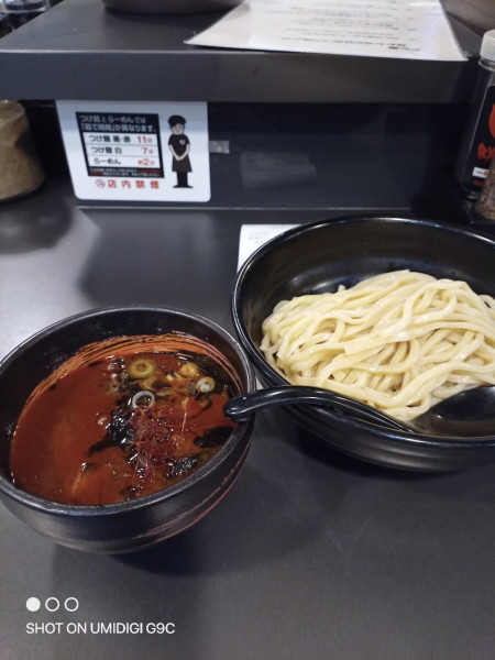 「つけ麺（赤）」@つけ麺 白虎の写真