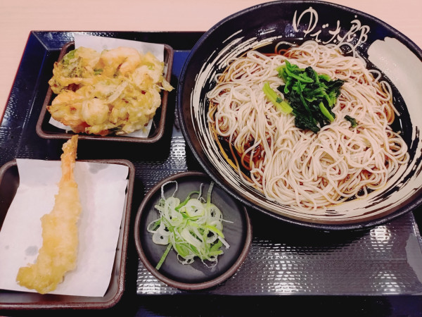 「ＡＫＥかきあげそば（ぶっかけ）　８５０円　※」@ゆで太郎 新宿ワシントンホテル店の写真