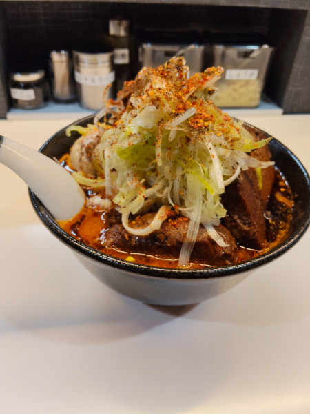 「特製辛味噌らーめん　ネギ」@らーめん ぶたまろの写真