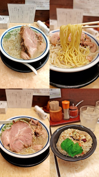 「塩ラーメン+季節の炊き込み 鶏ごぼう(￥1980+275)」@神名備の写真