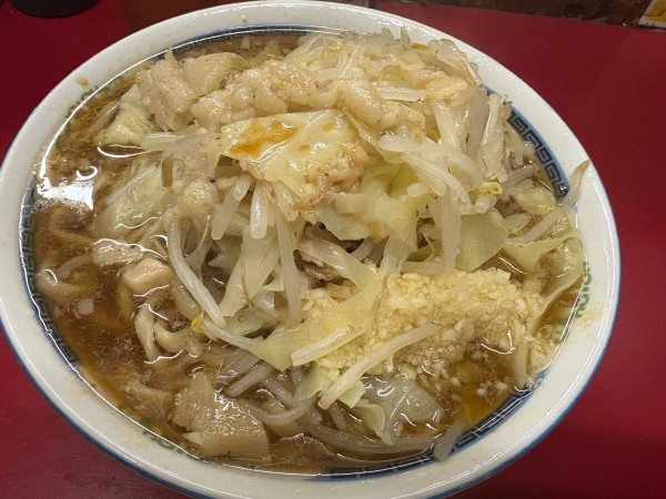 「大豚W(全マシ)」@ラーメン二郎 目黒店の写真