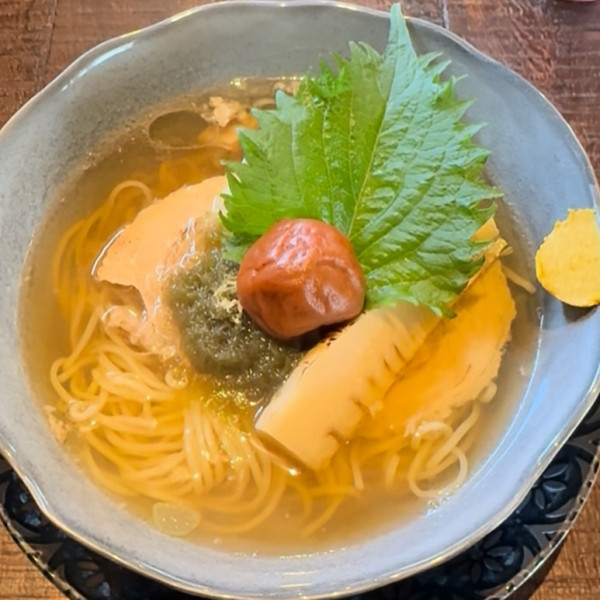 「梅塩出汁中華 1,150円」@古民家ヌードゥル黒揚羽森住の写真