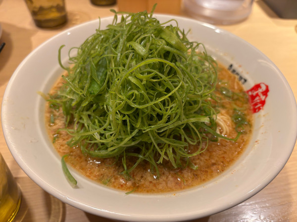 「九条ネギラーメン(大盛)」@京都銀閣寺 ますたにラーメン 日本橋本店の写真