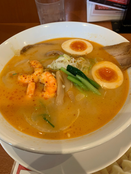 「エビ味噌らーめん(味玉)」@幸楽苑 平店の写真