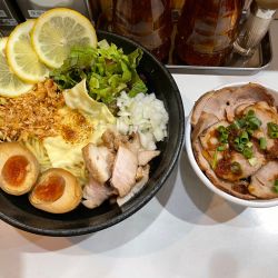 【限定D】塩チーズレモンまぜそば ＋チャーシュー丼