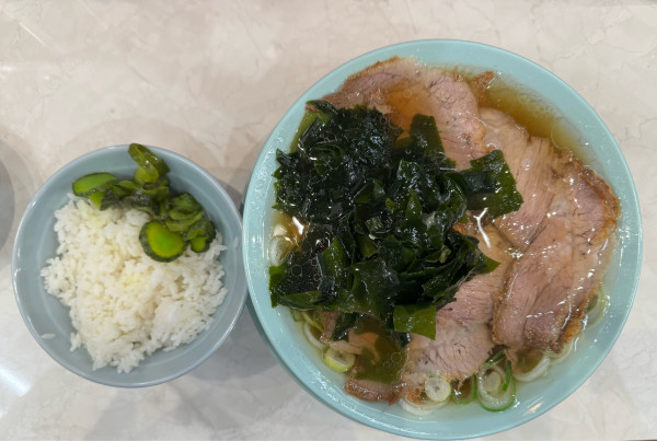 「中華そば＋わかめ」@なぎちゃんラーメン 京急蒲田店の写真