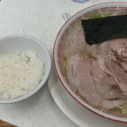 中華そば(こってり) + ライス