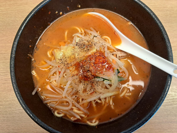 「赤ちゃんぽん(５辛)」@ちゃんぽん亭 イーグルの写真