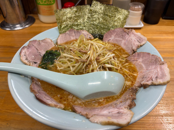 「ネギ七味お酢チャーシューメン」@ラーメンショップ 椿 松伏店の写真