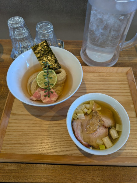 「昆布水つけめん 塩（並）」@YOKOKURA STOREHOUSEの写真