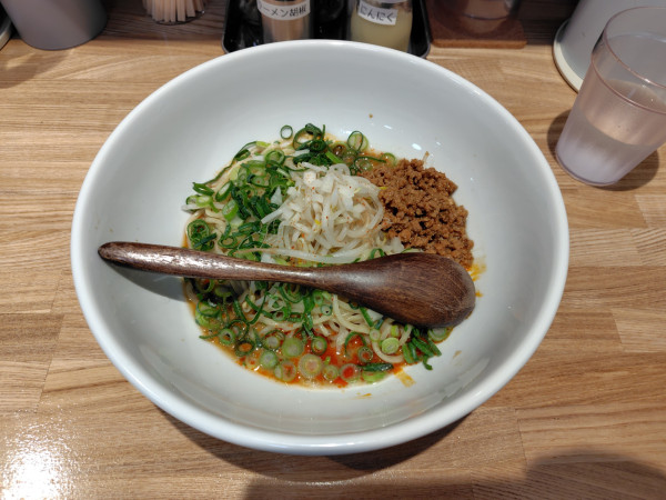 「大山小麦の汁なし担々麺（0.5辛）900円」@めんや ふうたろうの写真