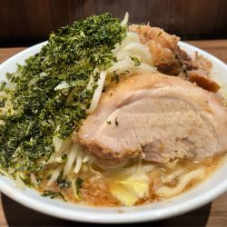 エビ塩ラーメン1450+100円 アオサ200円