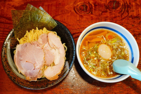 「元祖大勝軒 特製もりそば＋味玉」@常勝軒 かすみがうら店の写真