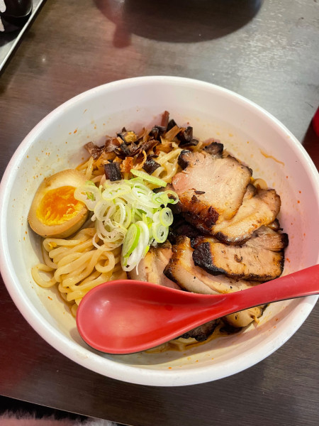 「炙りチャーシューからし麺」@ら～めん からしや 葛西本店の写真