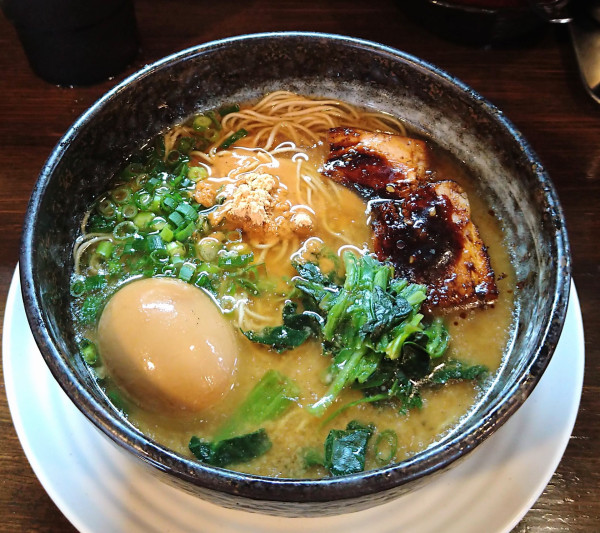 「どらたま＋替玉」@麺屋どらいちの写真