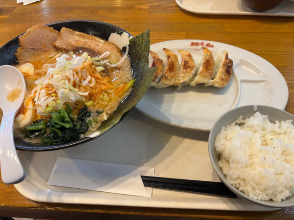 「コテネギラーメン　S半ライス　ランチＡ」@麺’sクラブ 下妻店の写真