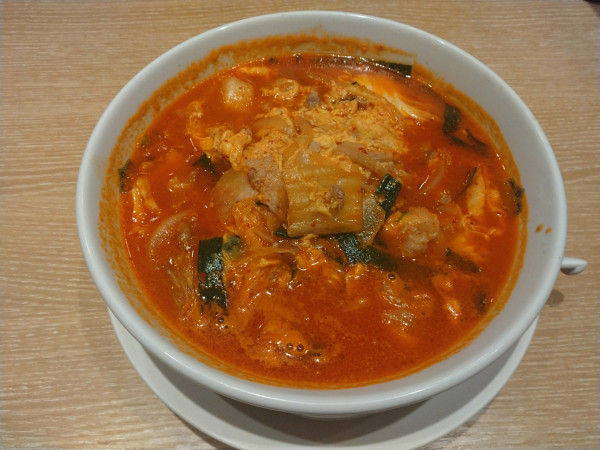 「チゲ味噌ラーメン¥790-」@日高屋 上野駅入谷口店の写真