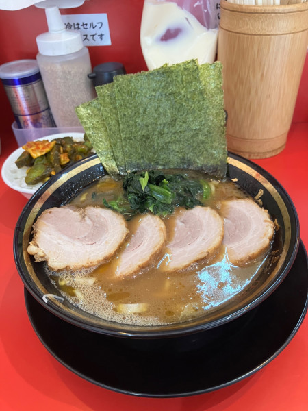 「煮豚チャーシュー麺　ライス✖️3」@大輝家直系横浜家系ラーメン 大元家の写真