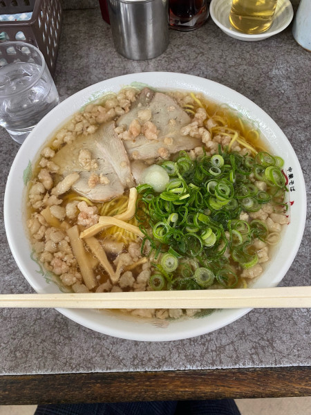 「中華そば大盛脂マシマシニンニクトッピング」@つたふじ 福山支店の写真