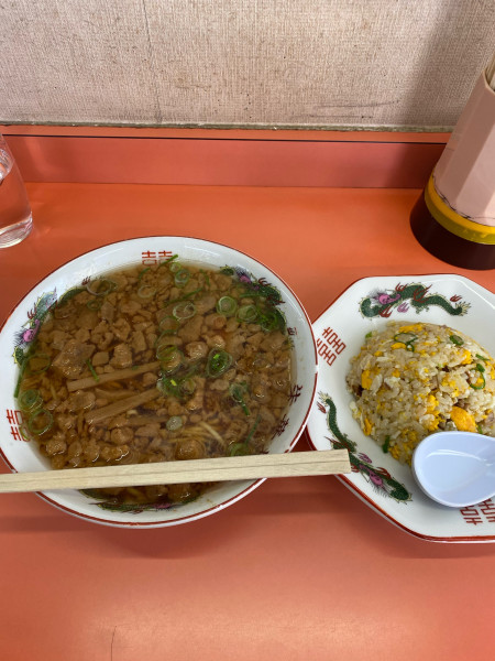 「そばセット脂オオメ」@朱華楼 川口店の写真