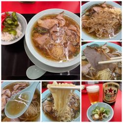 中華そば 790円 瓶ビール600円