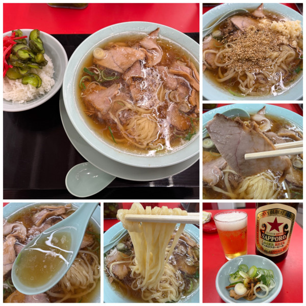 「中華そば 790円 瓶ビール600円」@高田馬場なぎちゃんラーメン in白鳥会館の写真