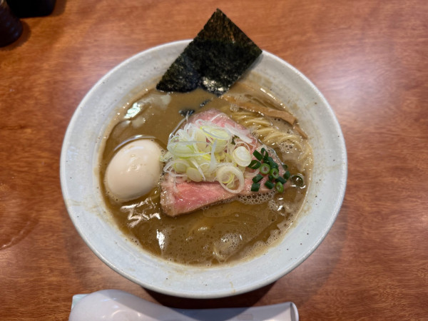 「味玉濃厚豚骨魚介らぁ麺(細麺) 1300円」@KEN軒の写真