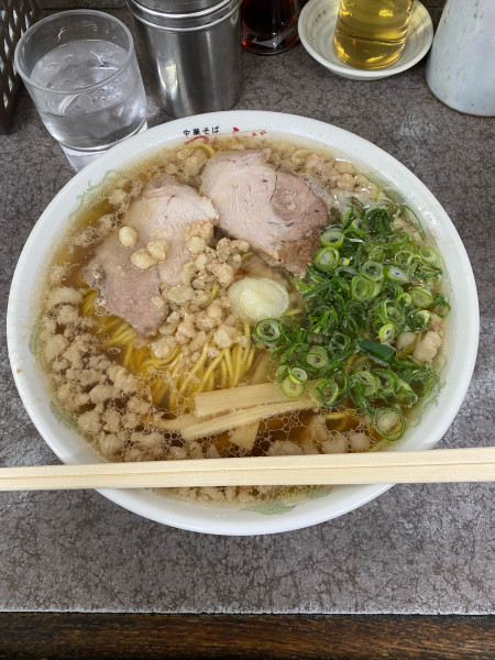 「中華そば大盛脂マシマシニンニクトッピング」@つたふじ 福山支店の写真