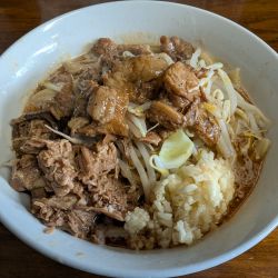 醤油ラーメン「豚ほぐし煮1ヶ入」麺少なめ　酸辣湯麺変更
