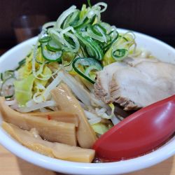 野菜たっぷり背脂中華そば　大盛1180