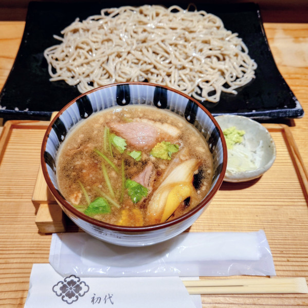 「鴨つけそば切り」@つけ蕎麦 恵比寿初代の写真